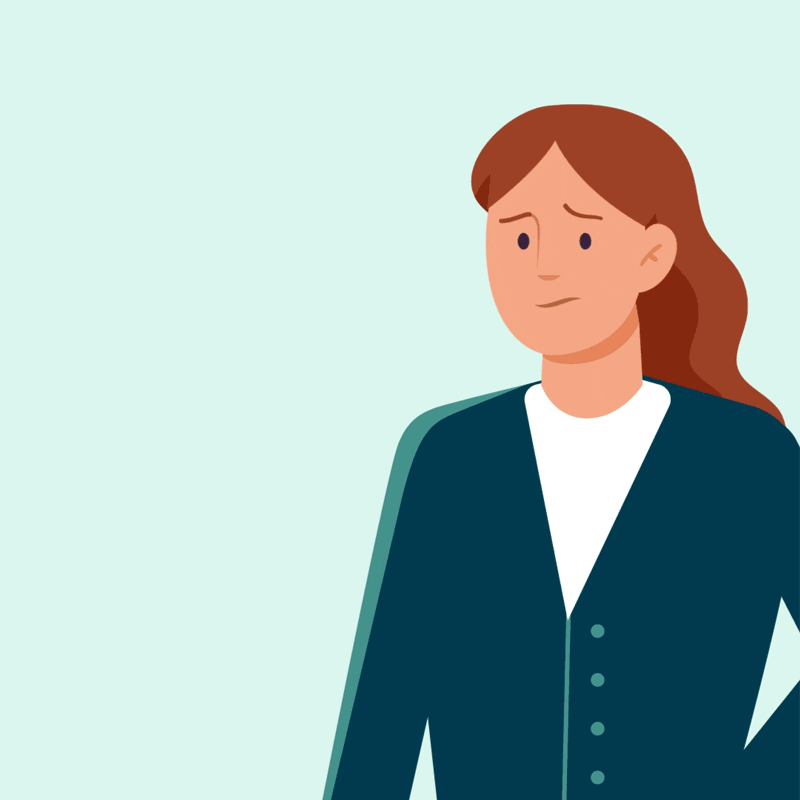 A person looks confused while comparing several different credentials.